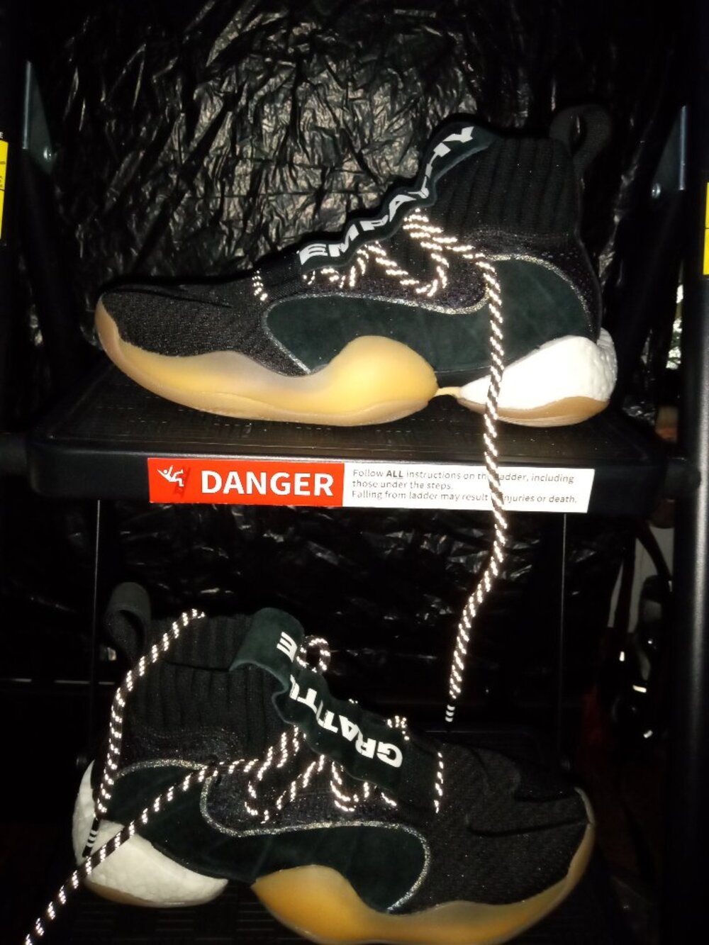 adidas Crazy BYW PRD Pharrell Now is Her Time Black Gum Mens 6.5